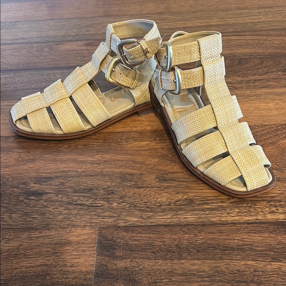 Sam Edelman rattan Gladiator Sandals sz 8.5